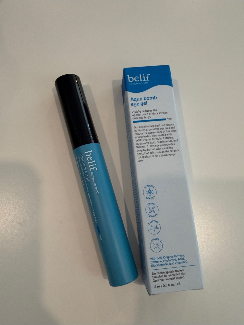 belif Aqua Bomb Eye Gel – Hydrating Blue Eye Cream